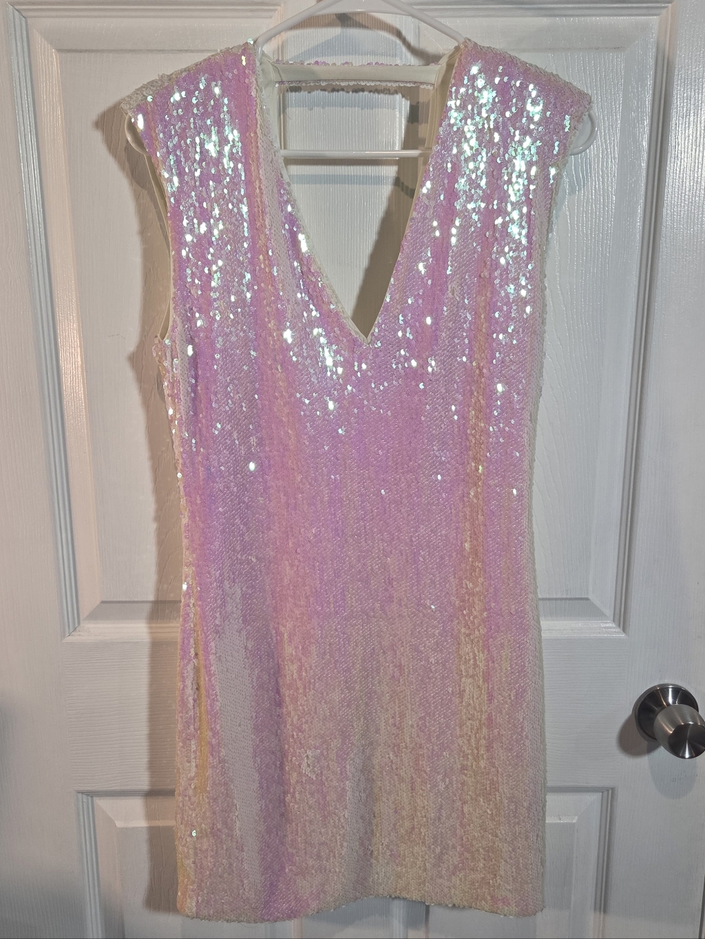 Forever 21 Iridescent Pink Sequin Dress
